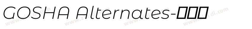 GOSHA Alternates字体转换